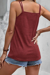 Double Strap V-cut Tank Top