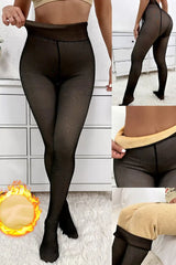 High Waist Thermal Warm Fleece Lined Tights