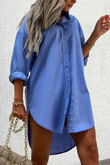 Long Sleeve Button Down Shirt Dress