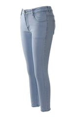 Zipper Fly High Elastic Skinny Jeans