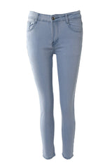 Zipper Fly High Elastic Skinny Jeans