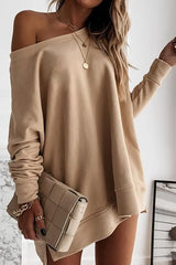 Plain Long Sleeve Casual Sweatshirt