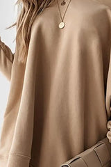 Plain Long Sleeve Casual Sweatshirt