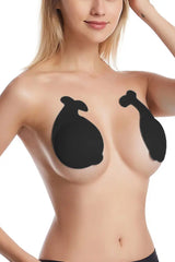 1Pair Dolphin Shape Silicone Push Up Invisible Bra Bust Lifter Self Adhesive Nipple Covers