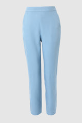 Plain High Waist Work Pants