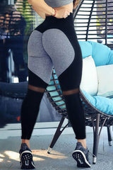 High Waist Colorblock Butt Lifting Yoga Pants