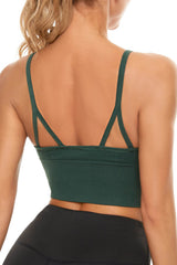 Plain Zipper Front Sports Bra