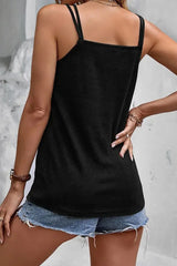 Double Strap V-cut Tank Top