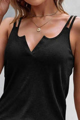 Double Strap V-cut Tank Top