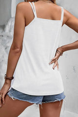 Double Strap V-cut Tank Top