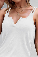 Double Strap V-cut Tank Top