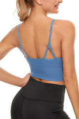 Plain Zipper Front Sports Bra